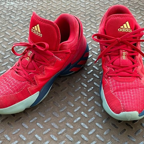 adidas Other - Adidas Marvel Men Shoes Spider Man D.o.n Issue 2 Red Lace Up Sneaker Size 11US